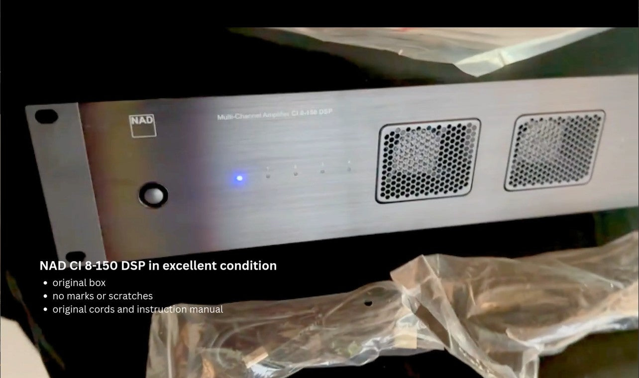 NAD CI 8-150 DSP | 8-Channel Power Amplifier - New, Open Box